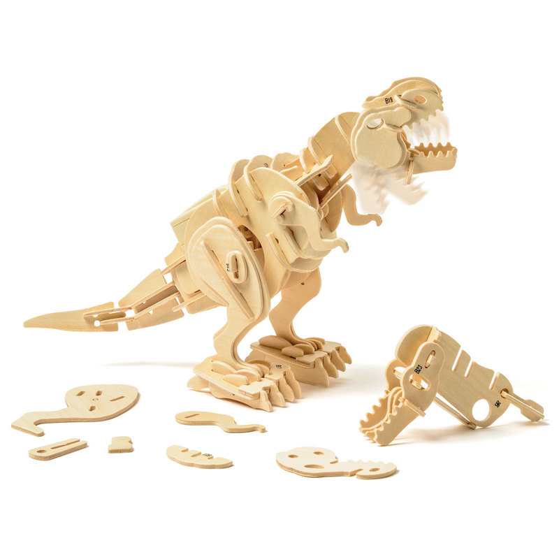T-rex 3D animé en bois Oxybul