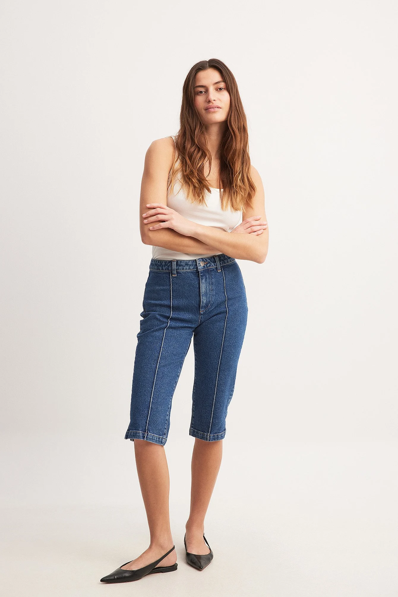 Kurze Denimhose