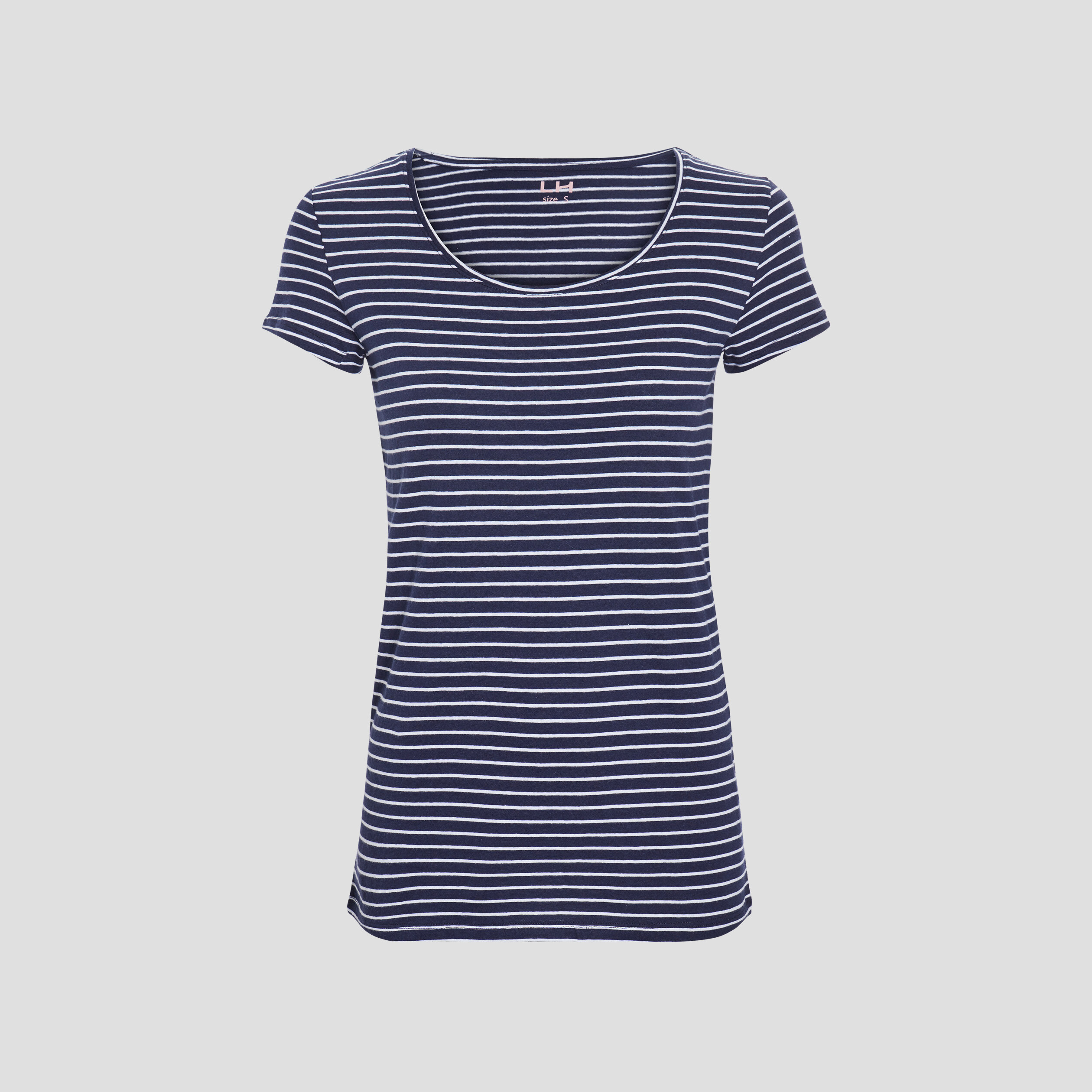 T-shirt en jersey de coton rayé bleu marine femme | La Halle