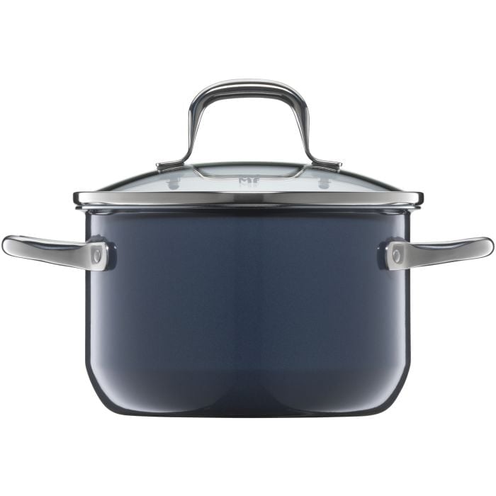 WMF Fusiontec Essential Kochtopf mit Deckel, 16cm Blueberry