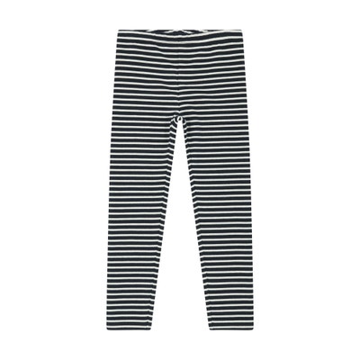 Set Leggings + T-Shirt langarm, dunkelblau für Mädchen