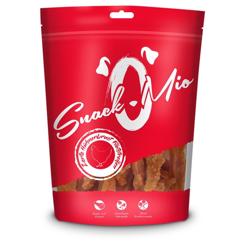 SnackOMio Zarte Hühnerbrust Filetstreifen