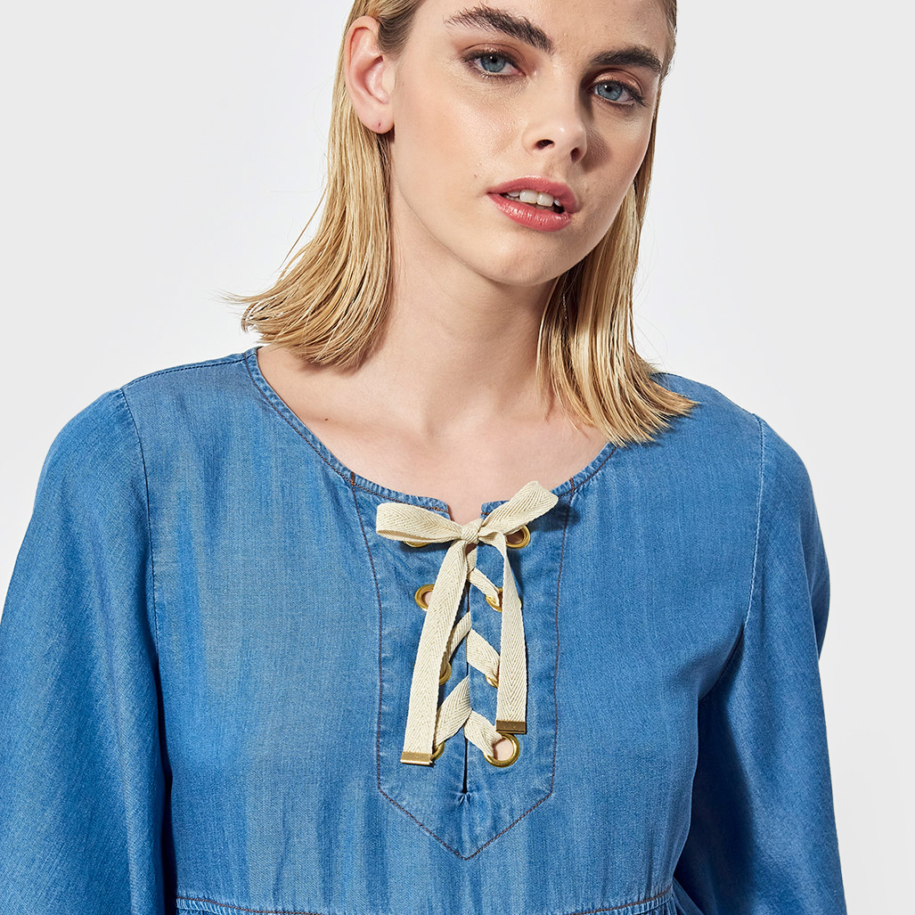 TILAN  Robe loose Femme denim