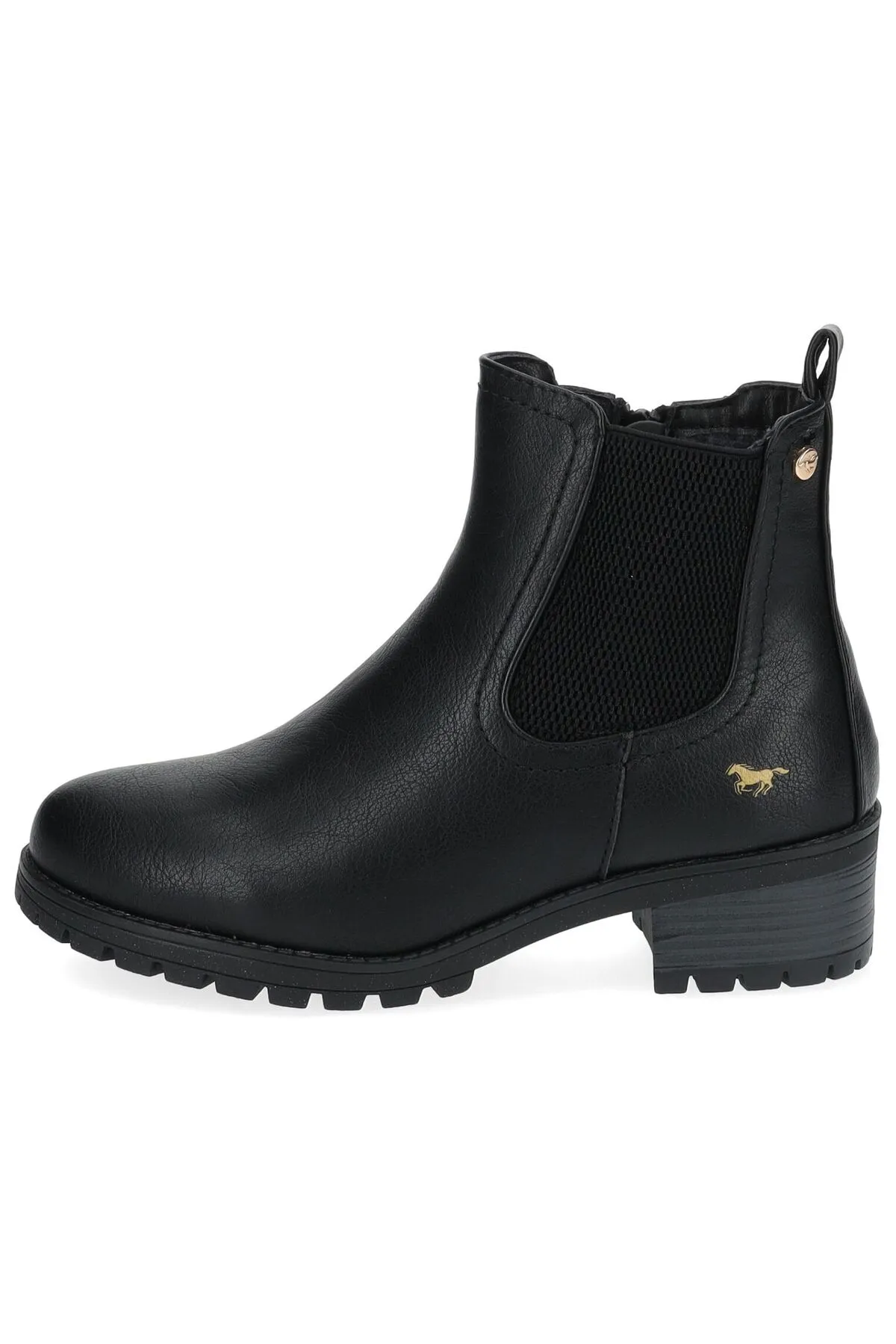 Mustang  Stiefelette - Schwarz - Blockabsatz