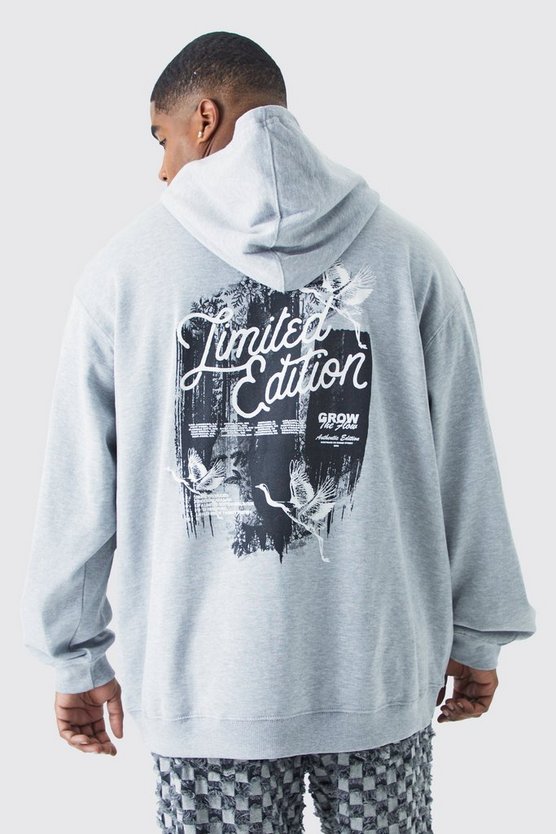 Plus Limited Edition Hoodie mit Print