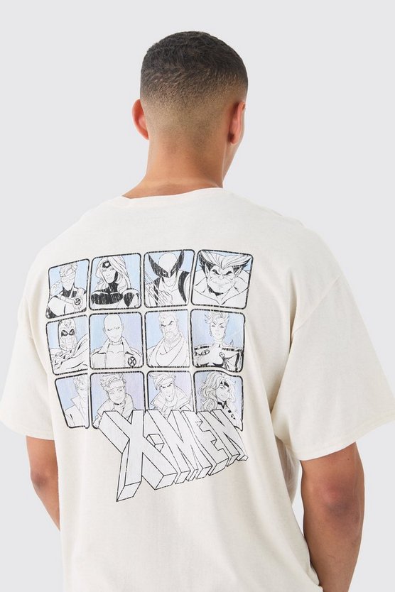 Oversize T-Shirt mit lizenziertem Marvel X Men Universal Print