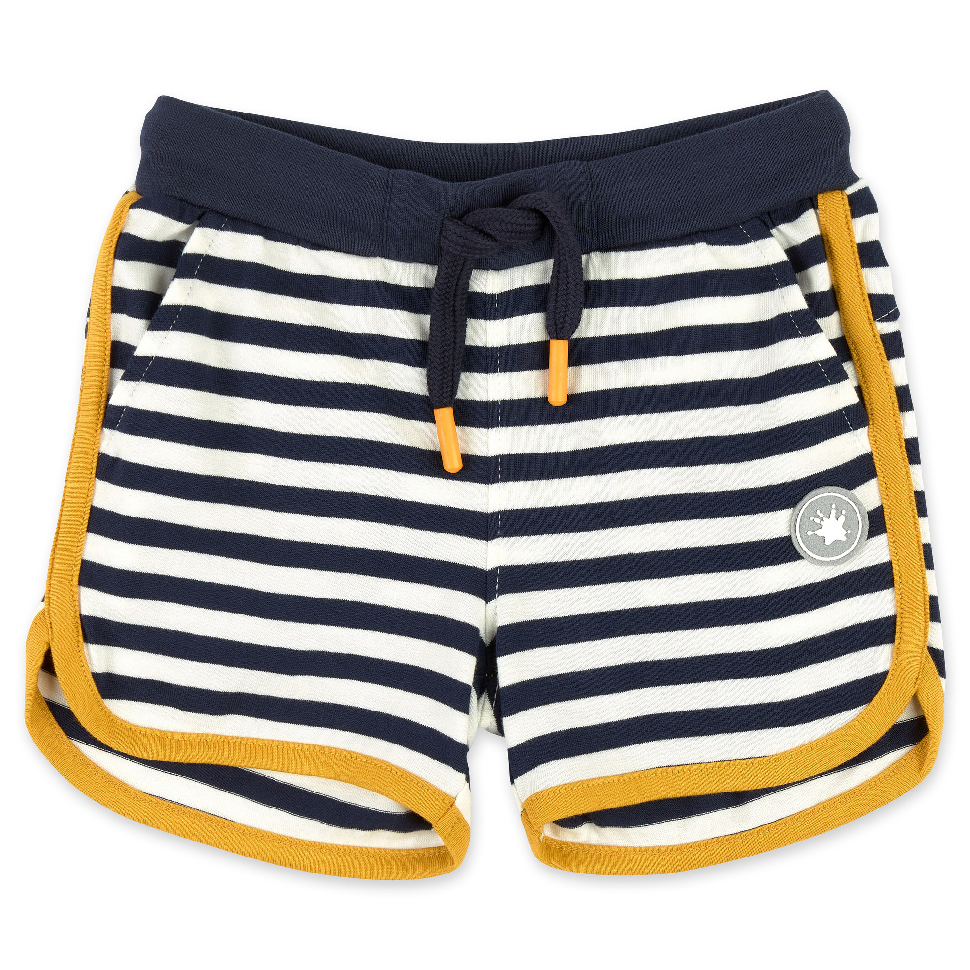 Blau-weiß geringelte Kinder Shorts