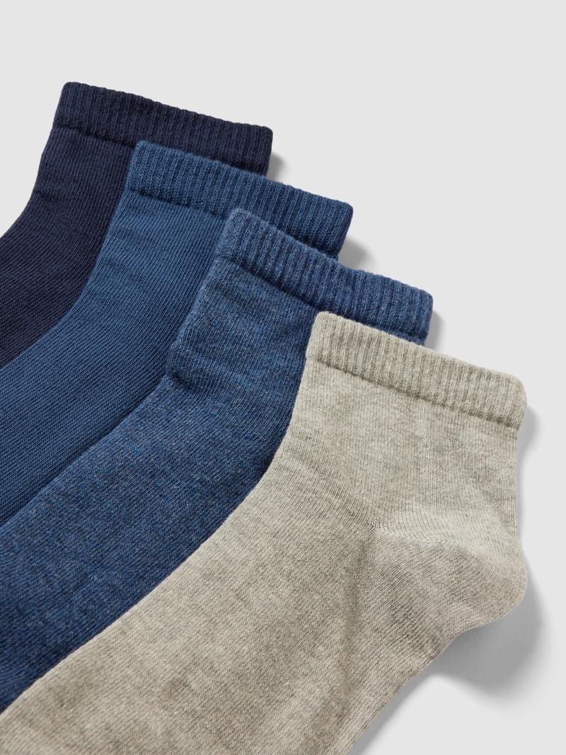 Socken mit Label-Details im 4er-Pack in blau