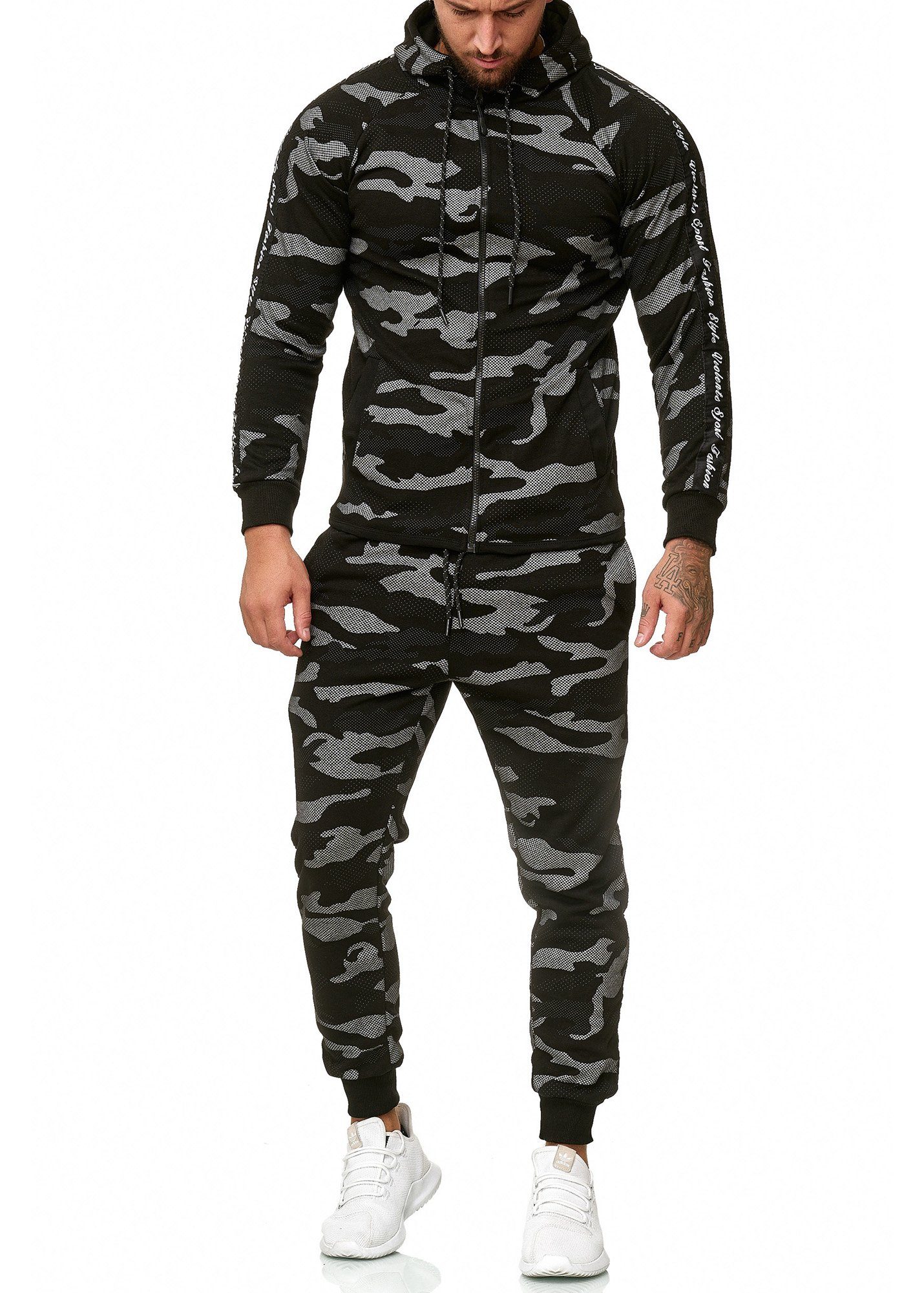 OneRedox Jogginganzug 1011C (Sportanzug Jogger Trainingsanzug), Fitness Freizeit Casual