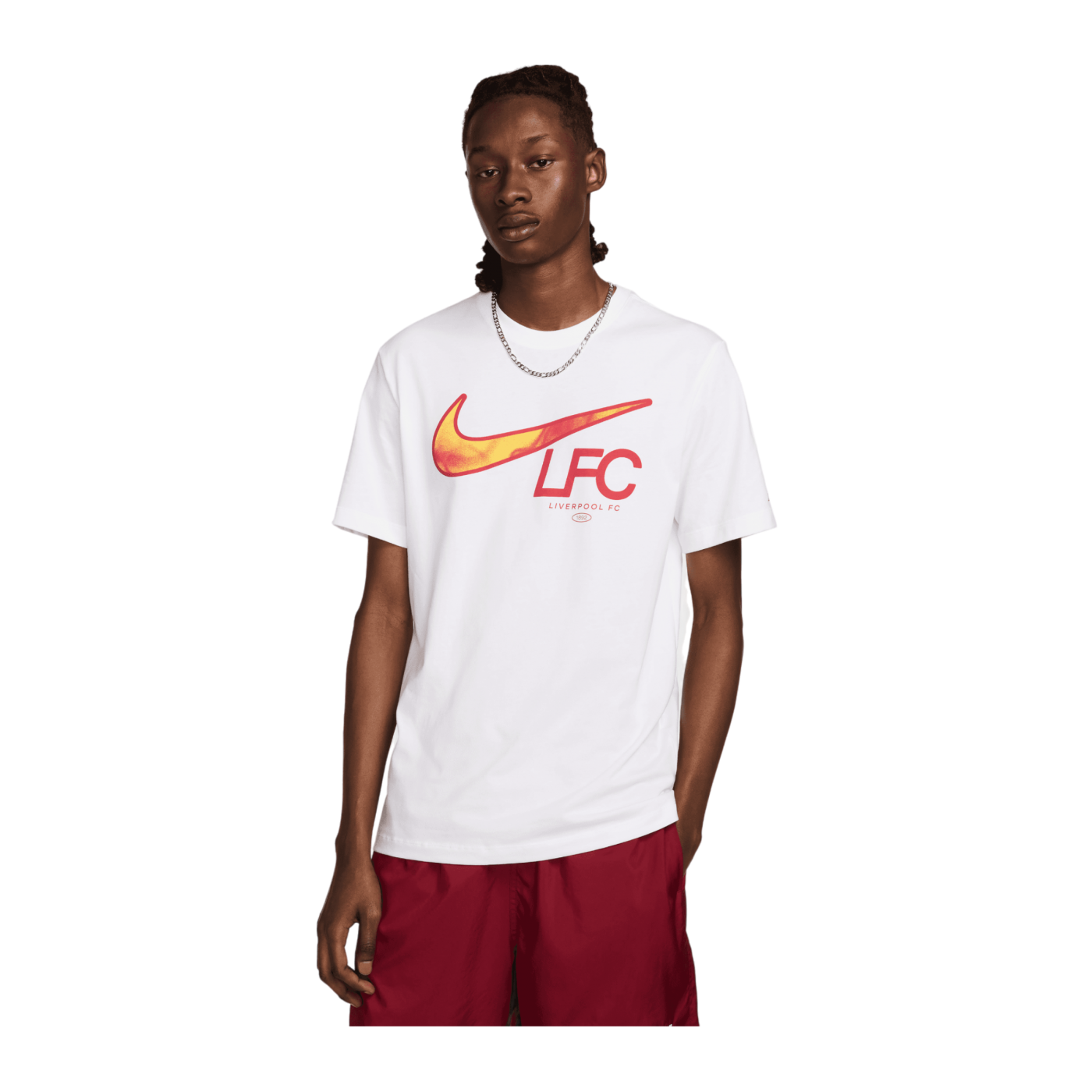 Nike FC Liverpool Swoosh T-Shirt Weiss F100