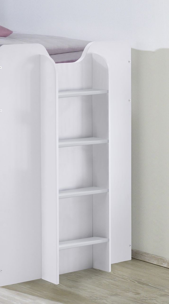 Relita Hochbett Bonny LF 90x200 cm, mit Regal, Schubladenelement und Schreibtisch