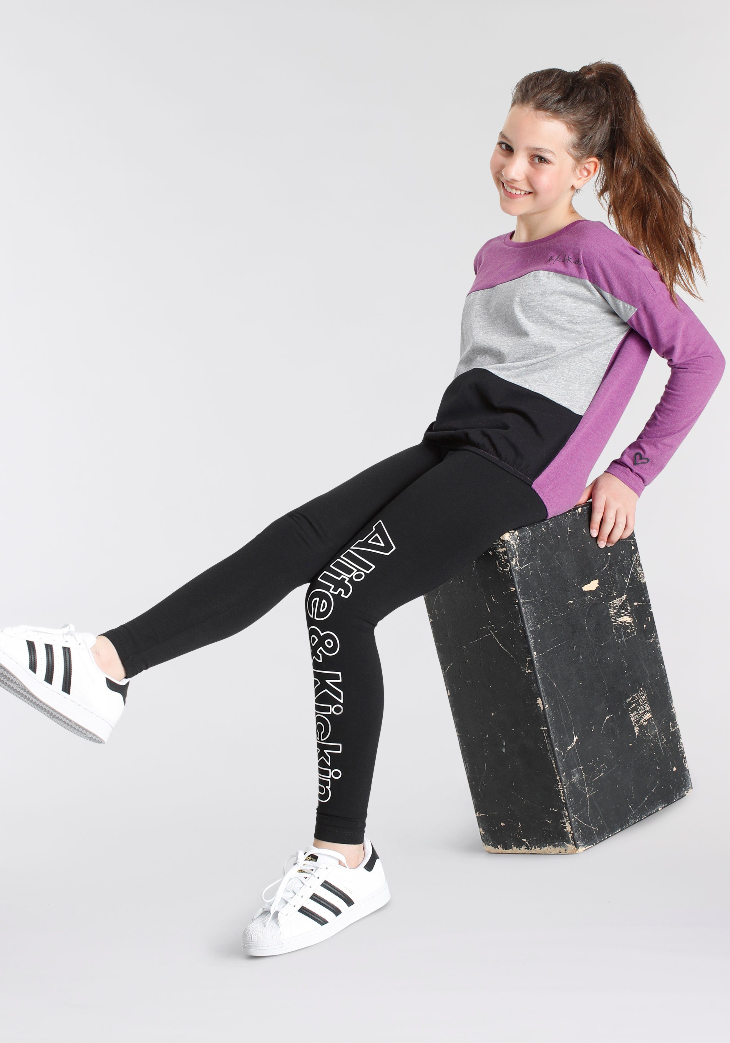 Alife & Kickin Leggings mit Logo Druck NEUE MARKE! Alife & Kickin für Kids.