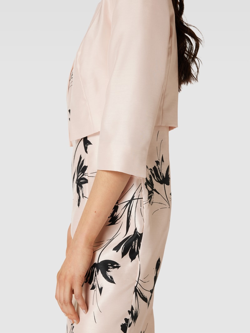 Bolero mit Ziernähten in rosa