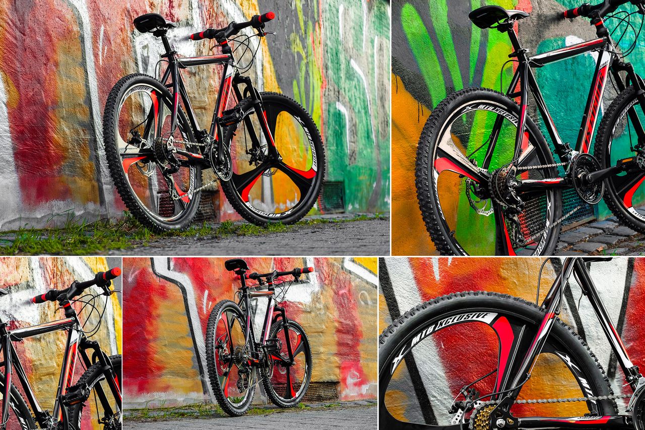 KS Cycling Mountainbike Hardtail 26'' Sharp schwarz-rot RH 46 cm