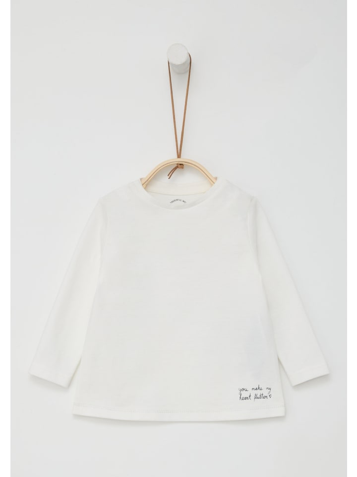 s.Oliver T-Shirt langarm in Creme-weiß günstig kaufen