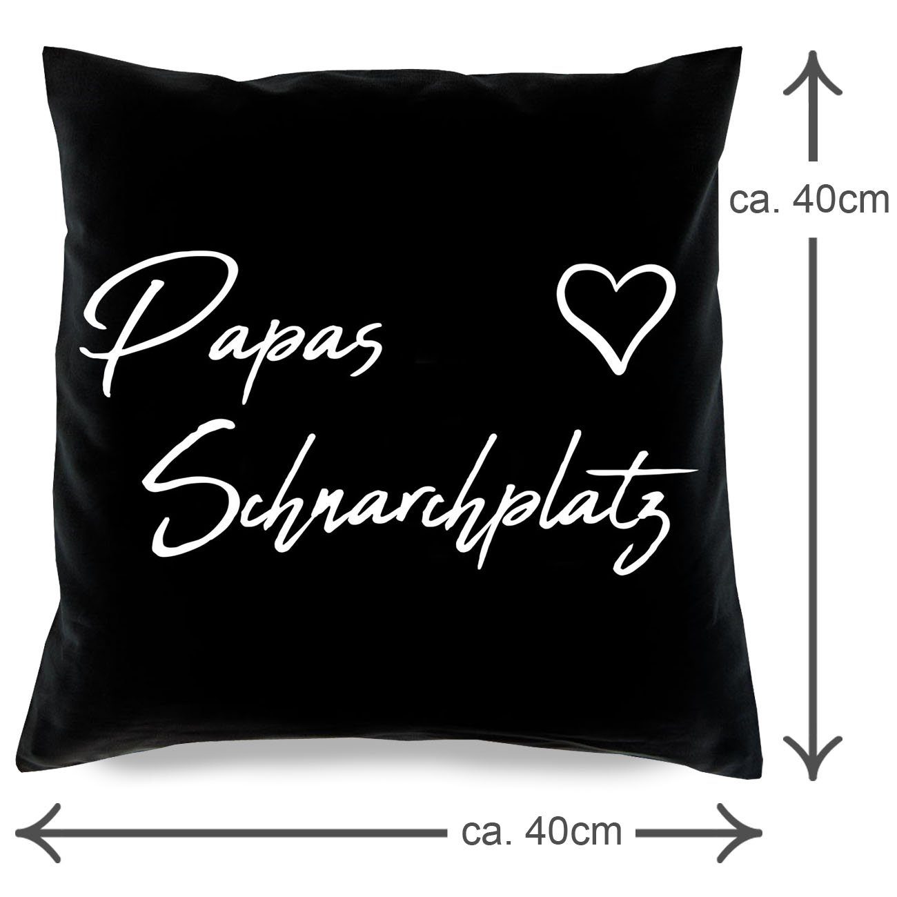 Soreso® Dekokissen Geschenk Set Mama Papa Weihnachten 2 Kissen Eltern Weihnachtsgeschenk, Geschenk-Set