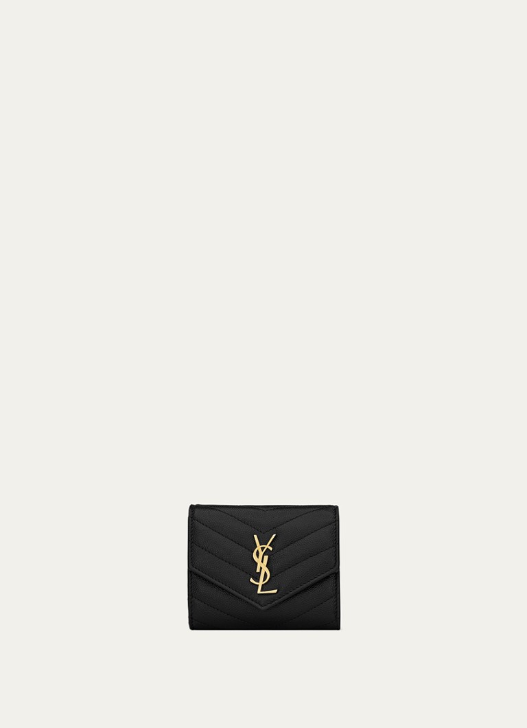 Saint Laurent Cassandre Matelasse veršio odos piniginė