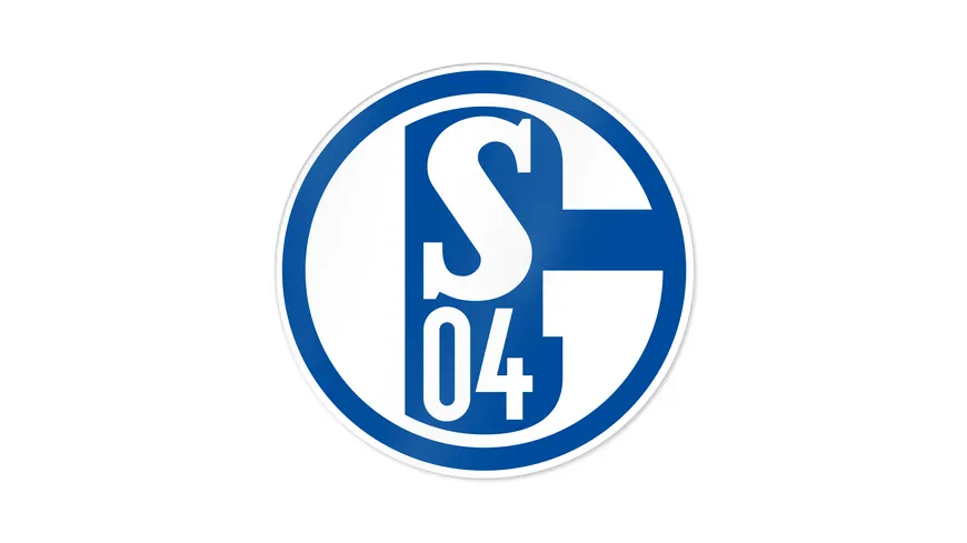 FC Schalke 04 Aufkleber blau/weiß