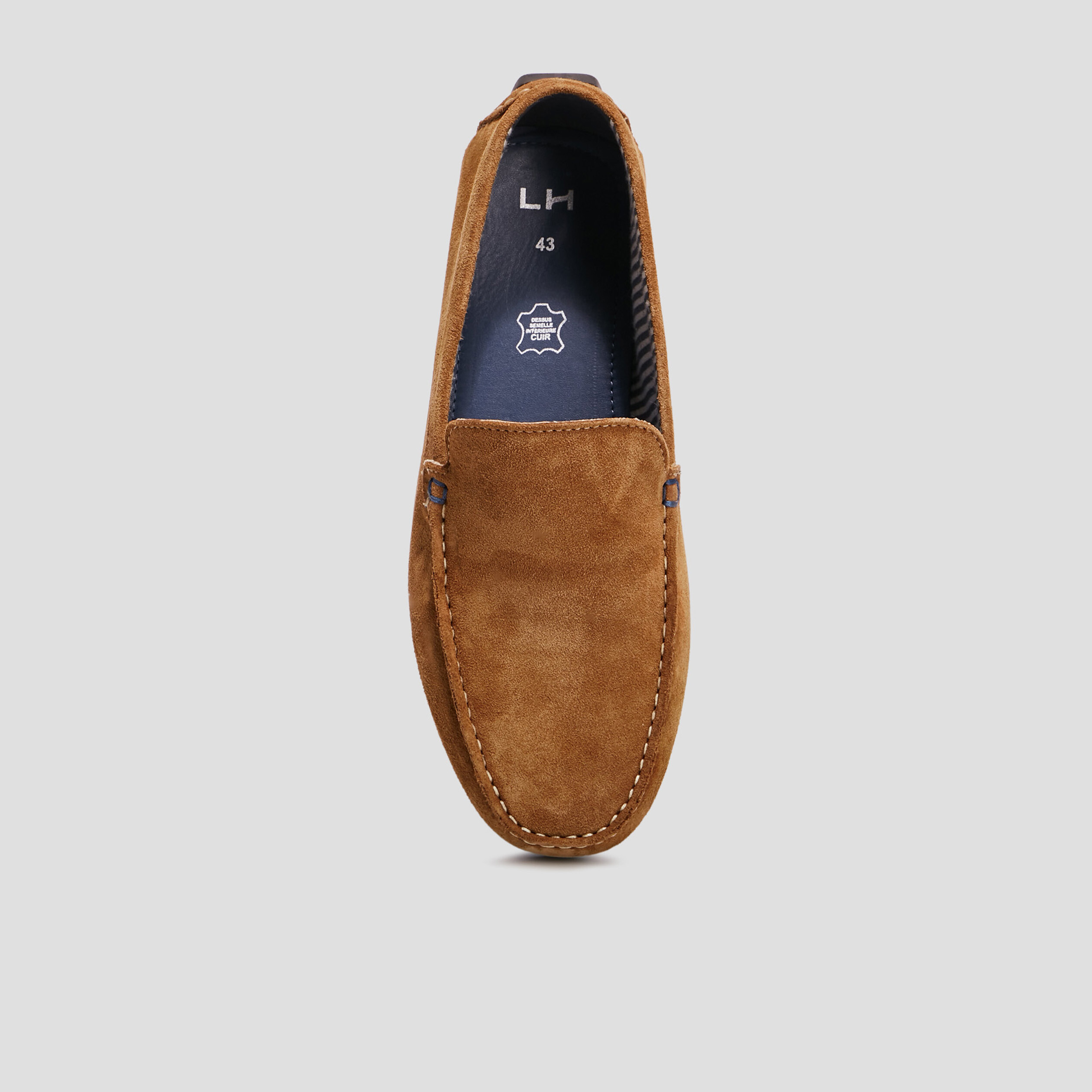 Mocassins en cuir sable homme | La Halle
