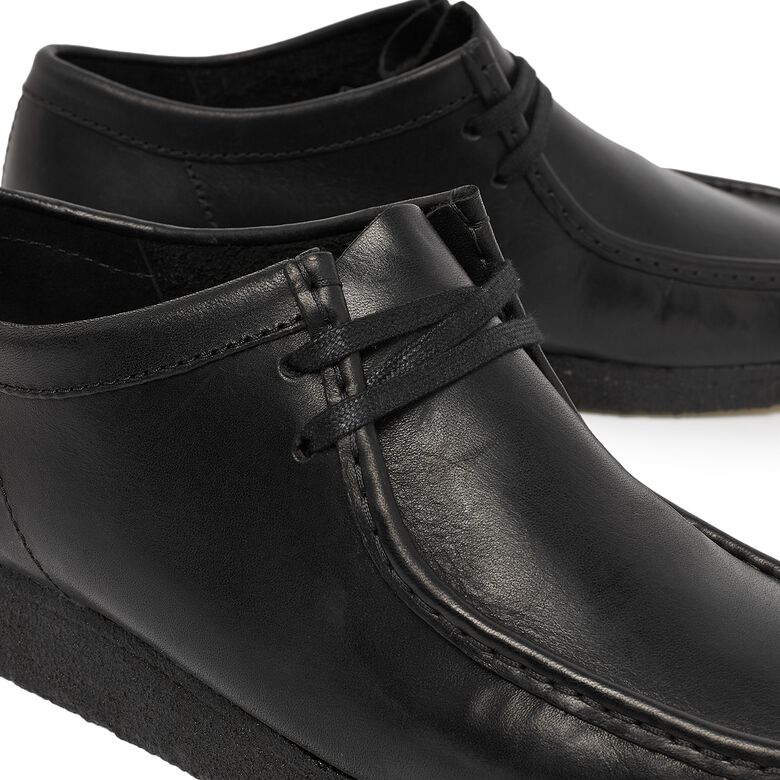 Clarks Wallabee black leather