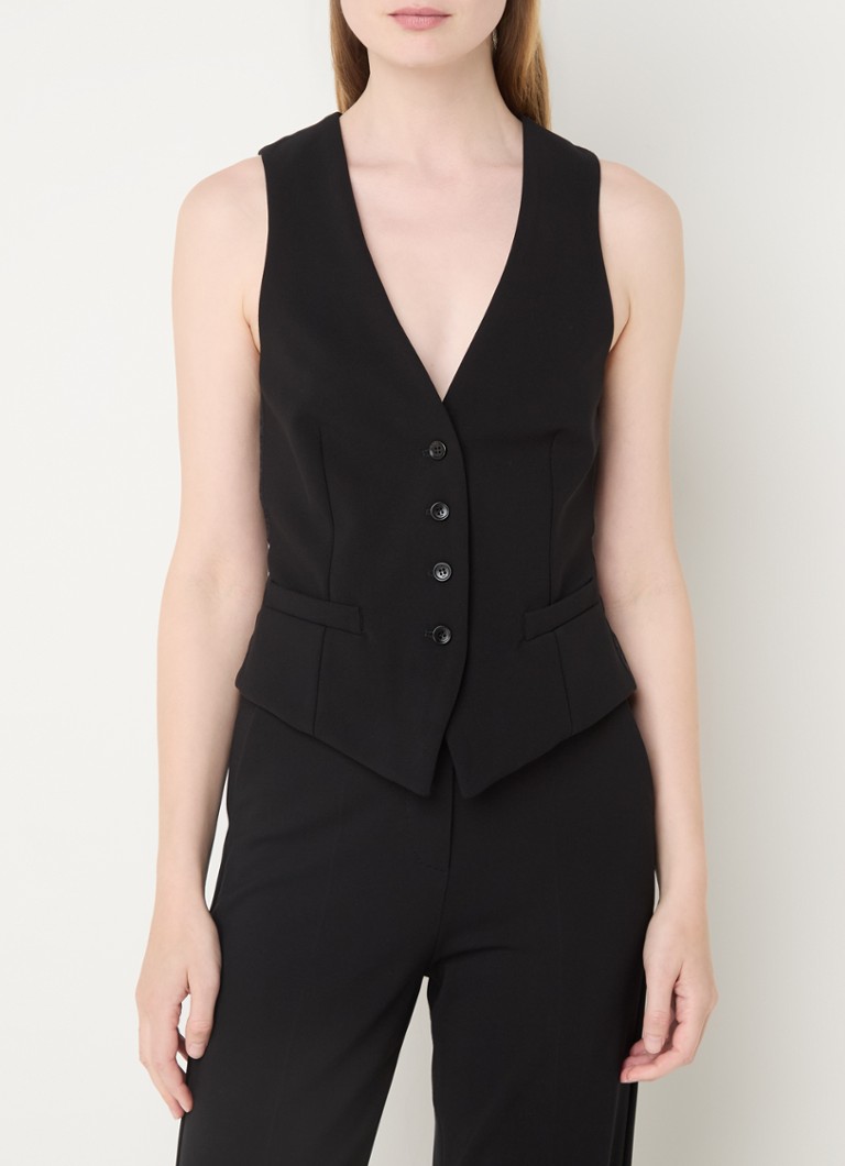 Vestă MaxMara Kiwi cu buzunare cu nervuri