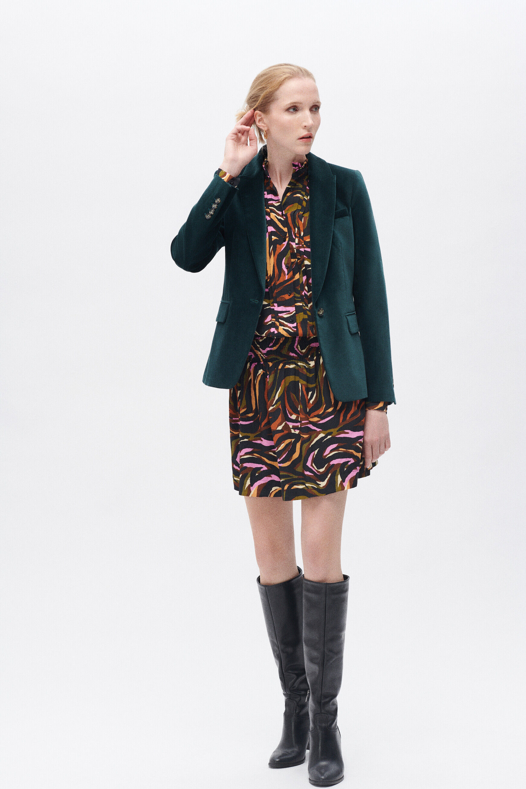 blazer aurora vert fonce femme