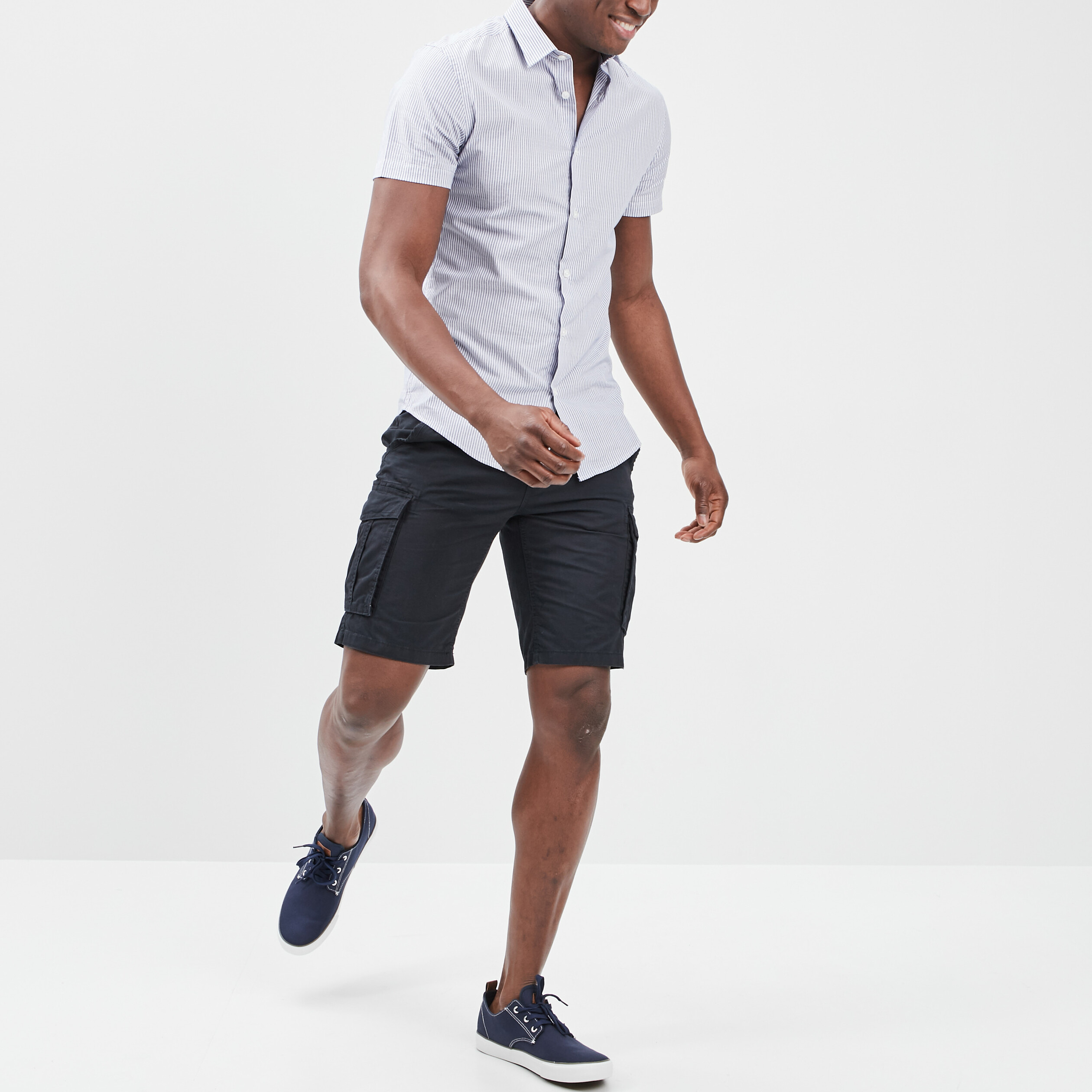 Bermuda cargo bleu marine homme | La Halle