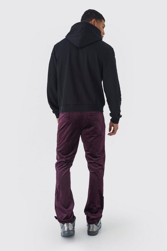 Kastiger verzierter Hoodie