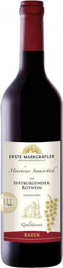 2021 Mauchener Sonnenstück Spätburgunder Rotwein halbtrocken - Winzergenossenschaft Schliengen-Müllheim