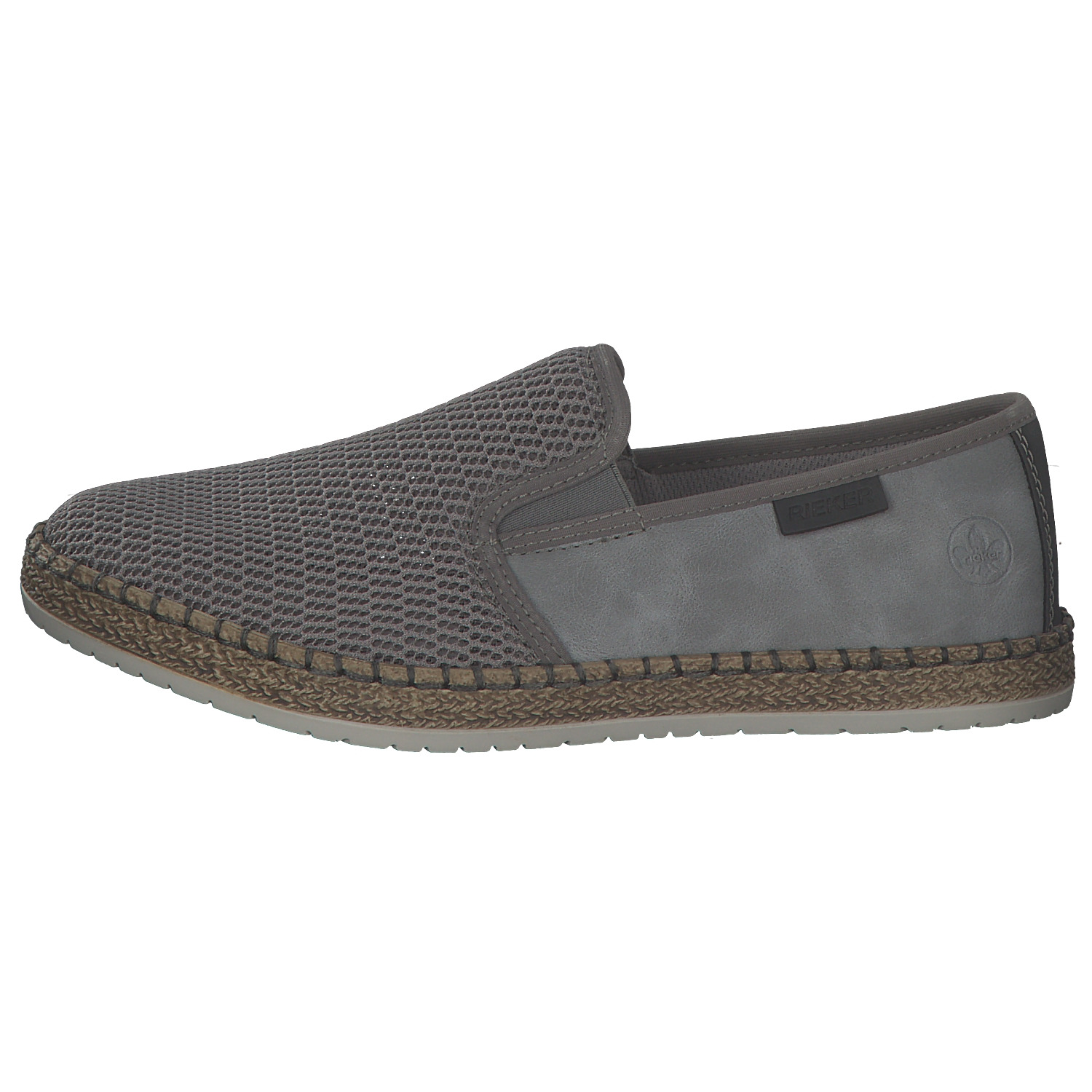 Rieker B5265, Slipper, Herren, Grau