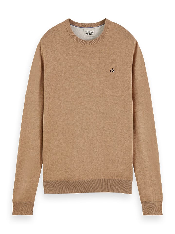 Scotch & Soda Pullover in Hellbraun günstig kaufen