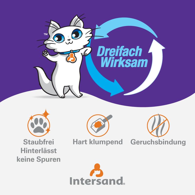 Intersand Classic Katzenstreu mit Lavendelduft