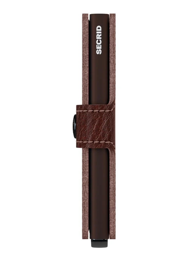 Portofel mini din piele Secrid cu sloturi pentru carduri.