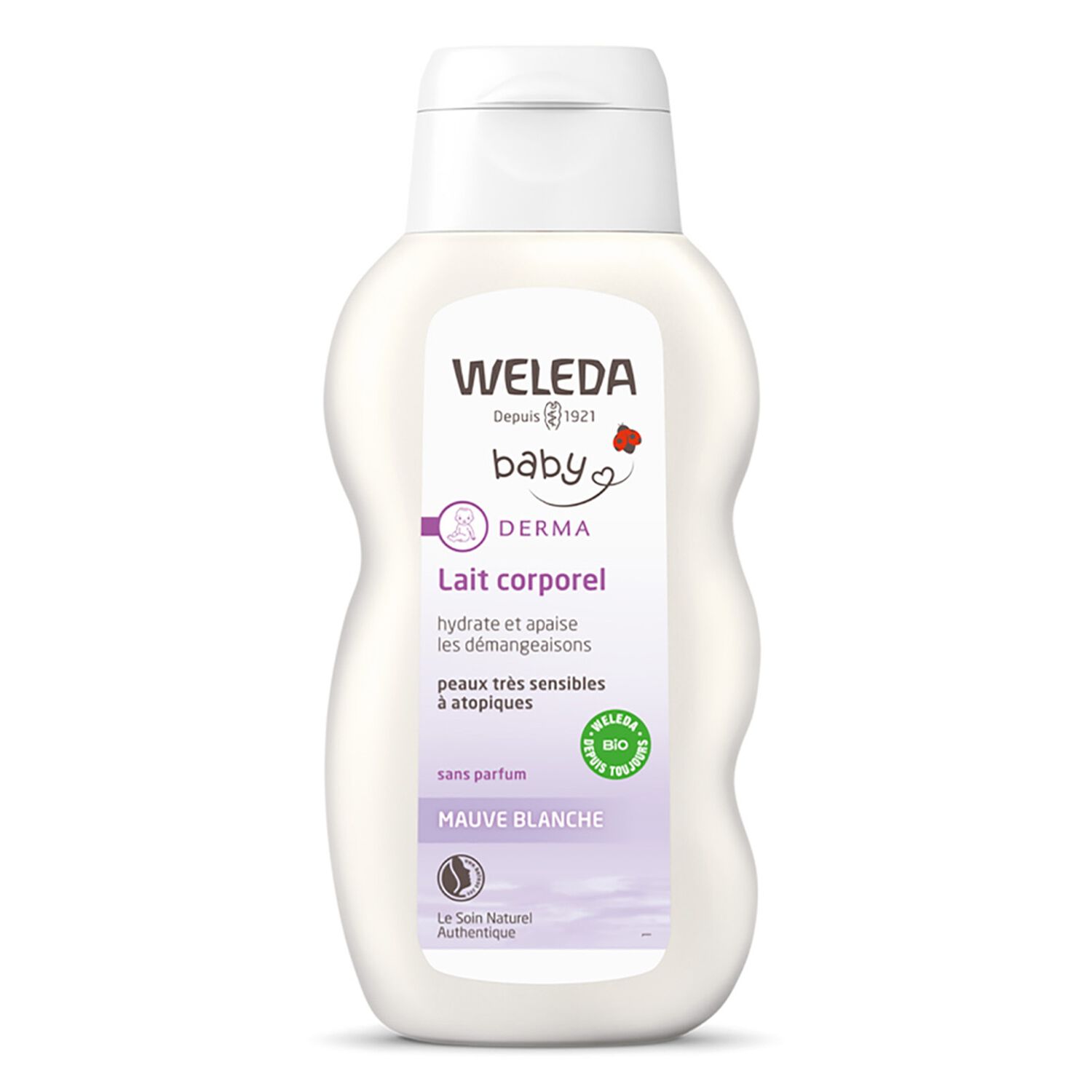 Weleda Mauve Blanche Baby Lait Corporel - Peaux Très Sensibles à Atopiques - 200 ml