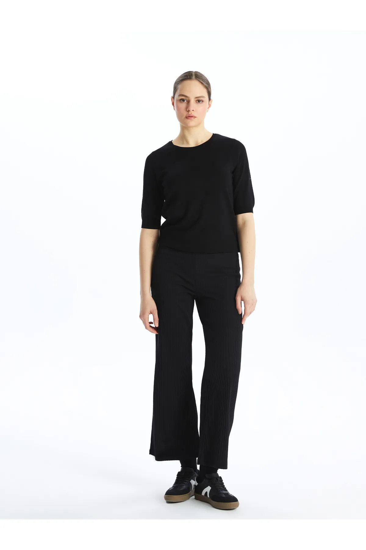 LC Waikiki  Schlichte Damen-Jogginghose mit weitem Bein und elastischem Bund