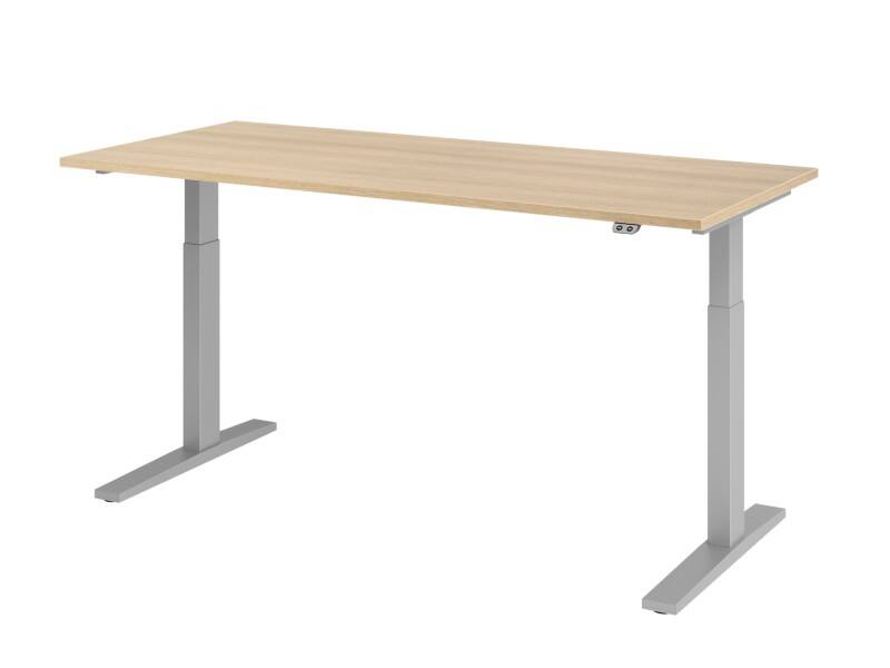 Hammerbacher Steh-Sitz-Schreibtisch VXMKA19/E/S Eiche 1800 mm x 800 mm