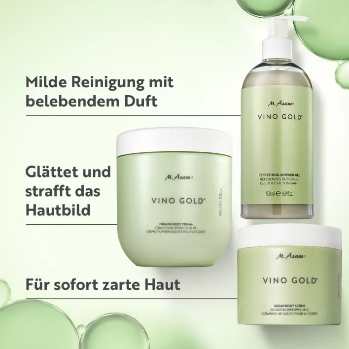 VINO GOLD Duschgel, Körperpeeling und Körpercreme XXL Set