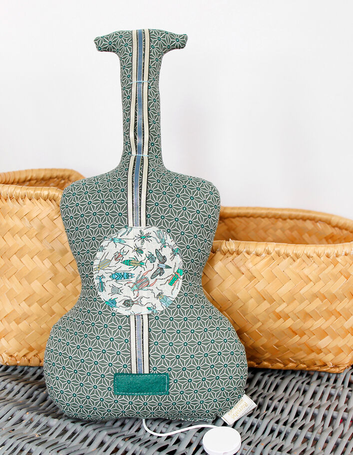 Guitare musicale en tissu Liberty BARNABE AIME LE CAFE