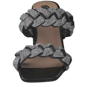 La Strada Pantolette in schwarz