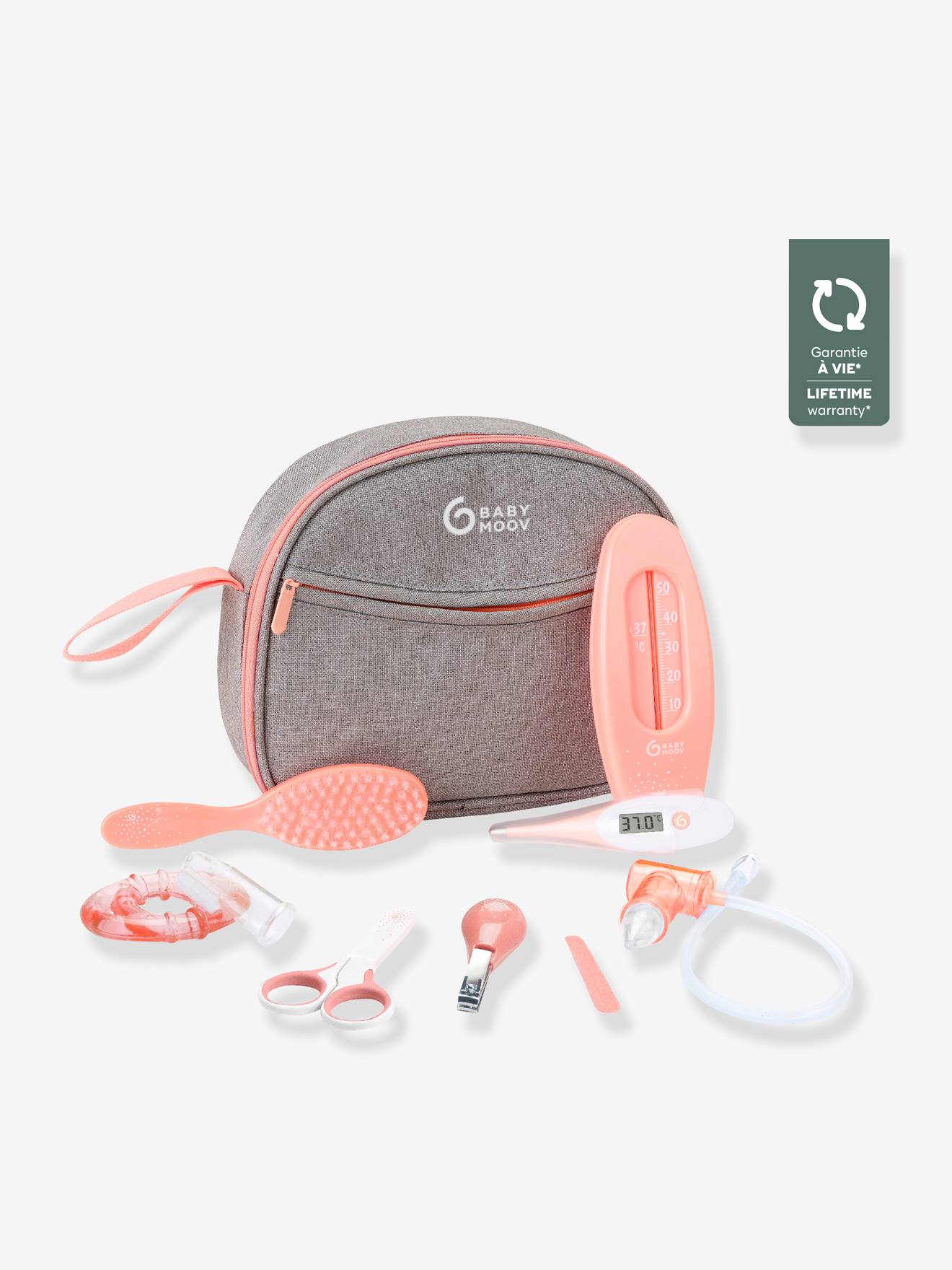 Trousse de Soin Compacte Grise 9 Accessoires Inclus BABYMOOV gris/bleu