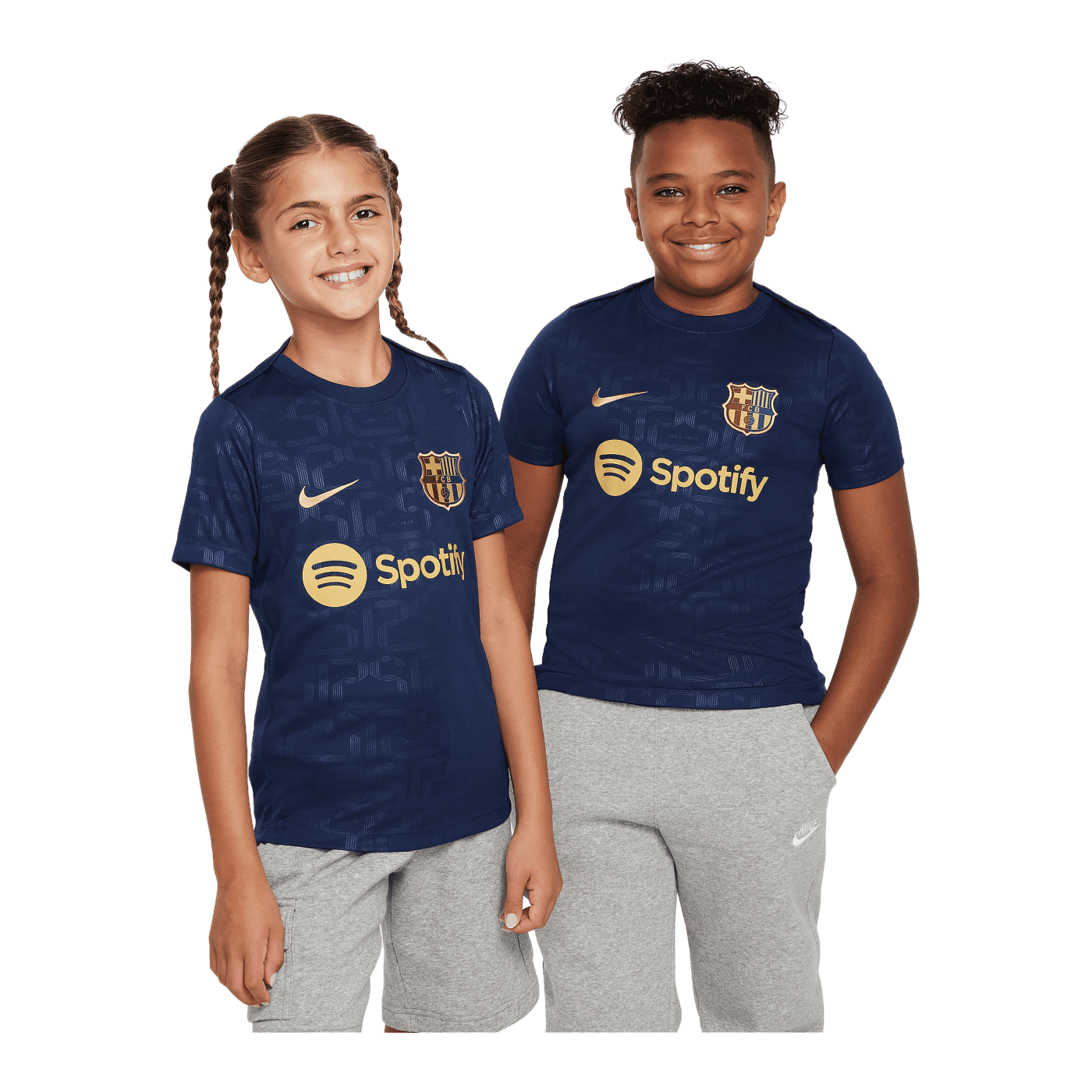 Nike FC Barcelona Academy Trainingshirt Kids Blau F411