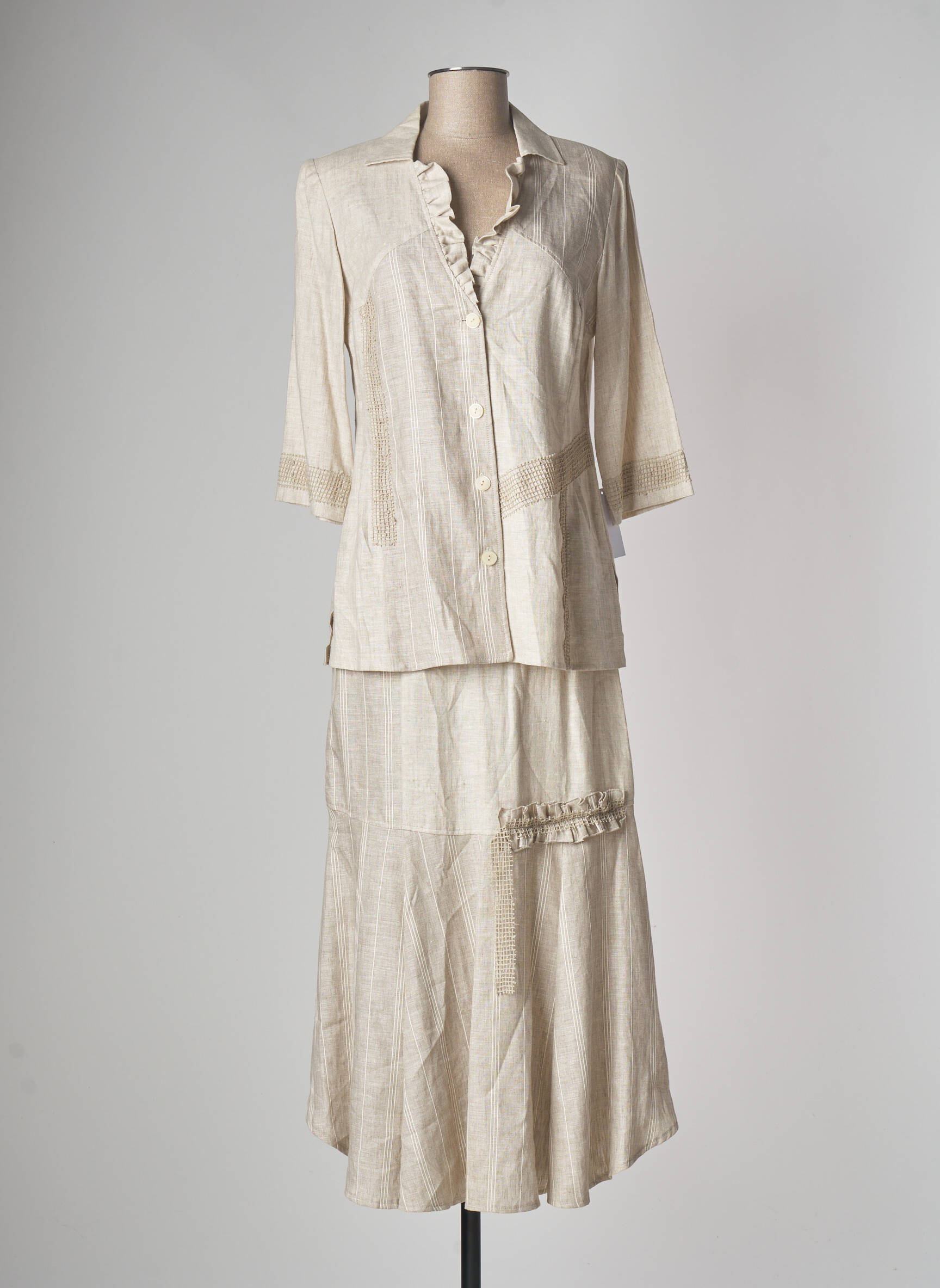 Jean Delfin Ensembles Jupe Femme couleur beige