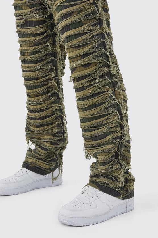 Lockere zerrissene Camouflage-Hose