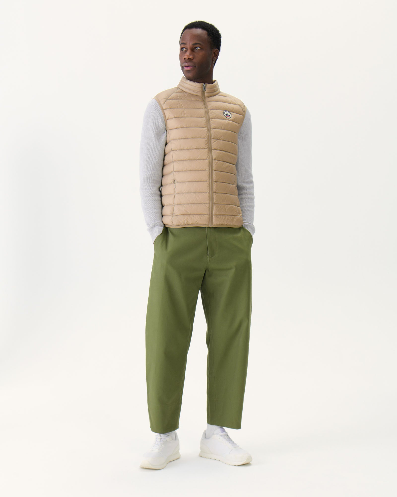 Doudoune sans manches Beige Tom
