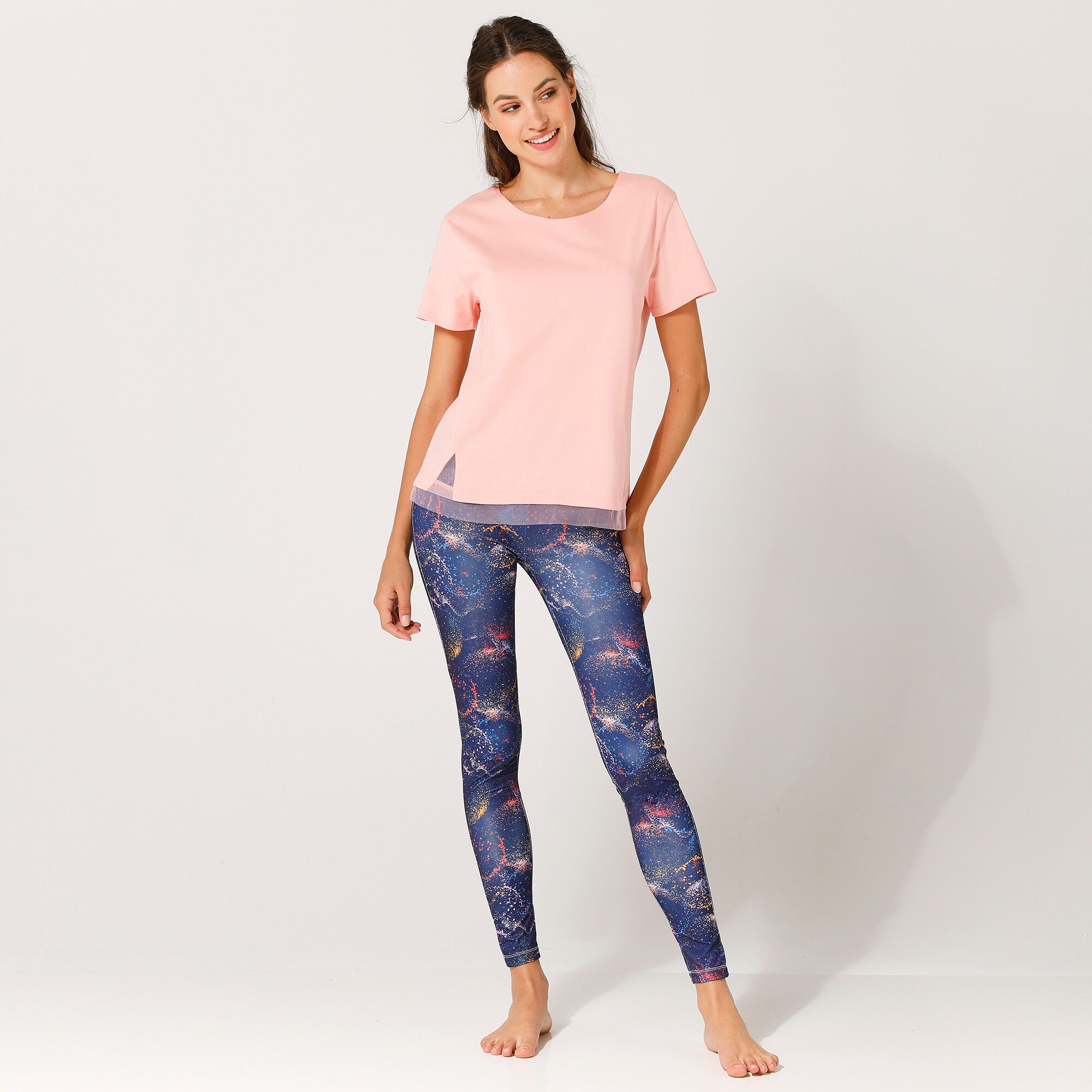 Legging imprimé effet peinture