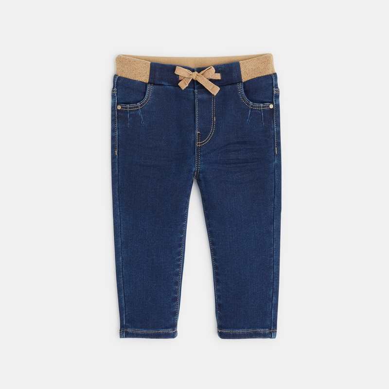 Pantalon jegging denim bleu bébé fille