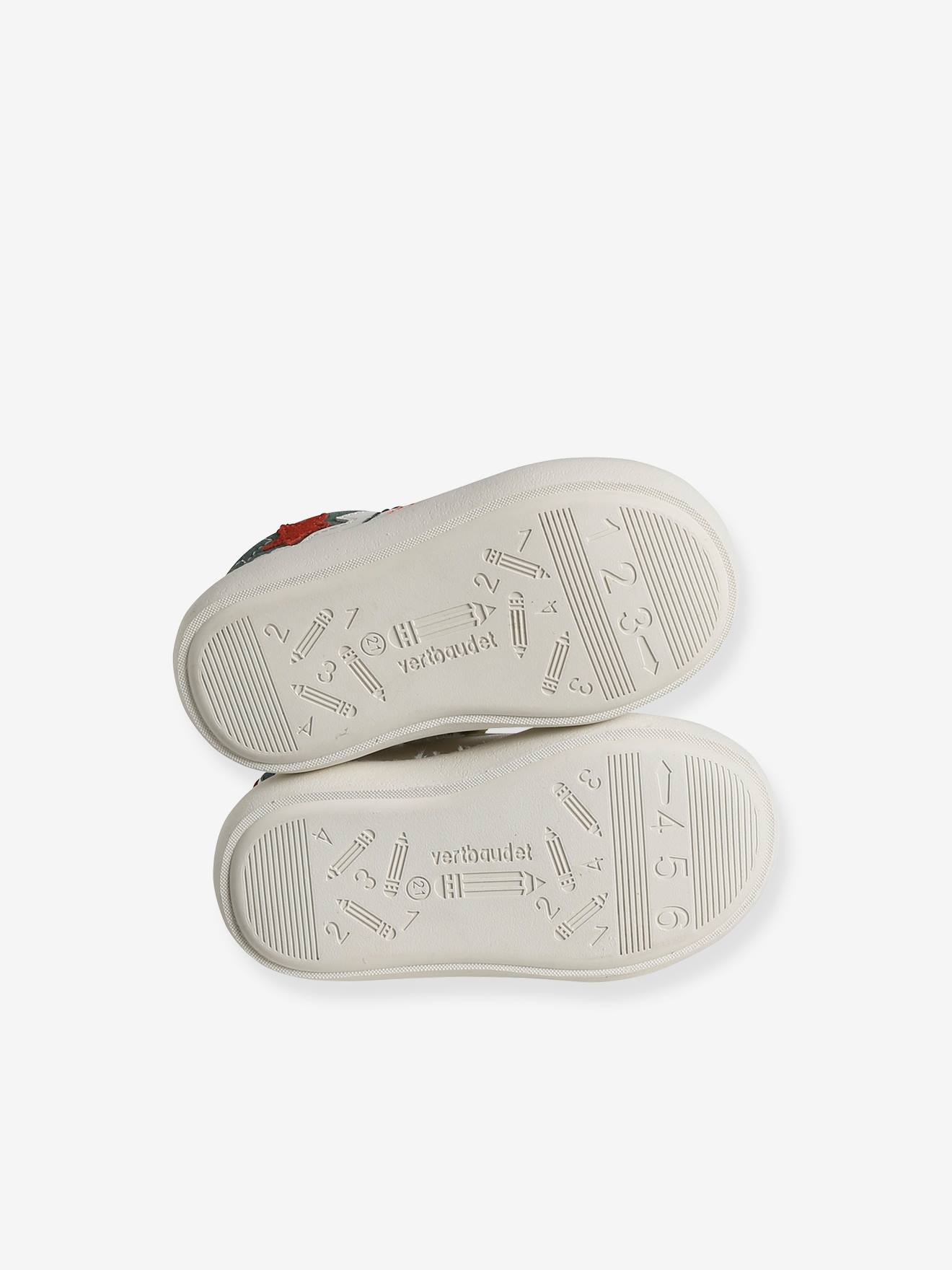 Vertbaudet Baby Sneakers mit Reißverschluss - wollweiß