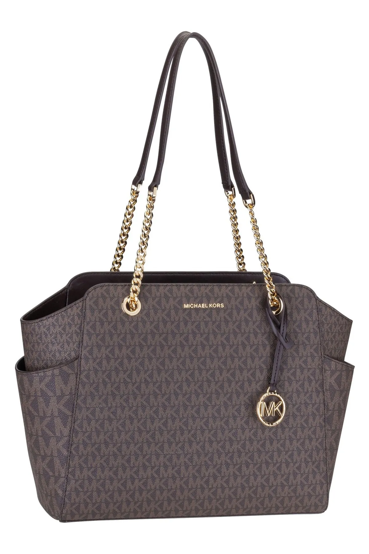 Michael Kors  Schultertasche Jacquelyn Medium TZ Chain Tote MK Sig