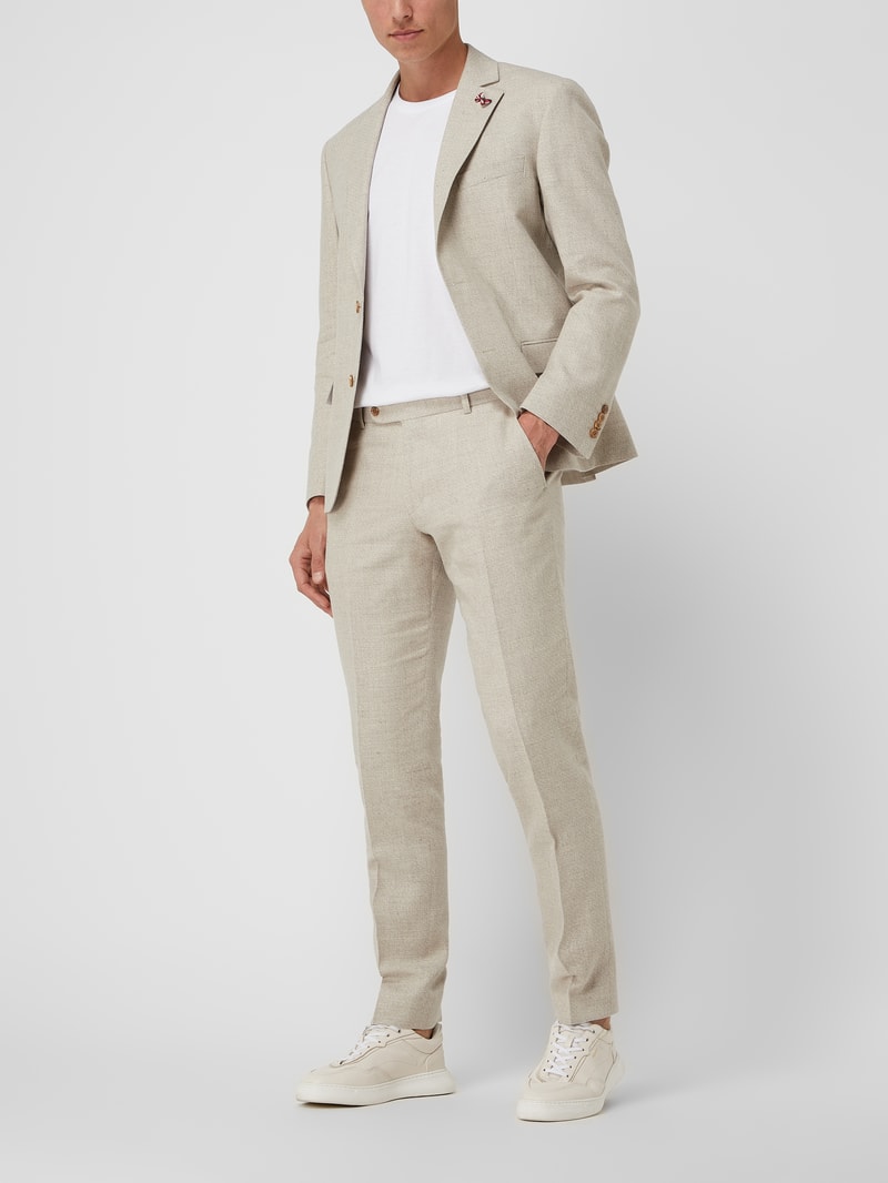 2-Knopf-Sakko mit Leinen-Anteil Modell 'Tito' in beige