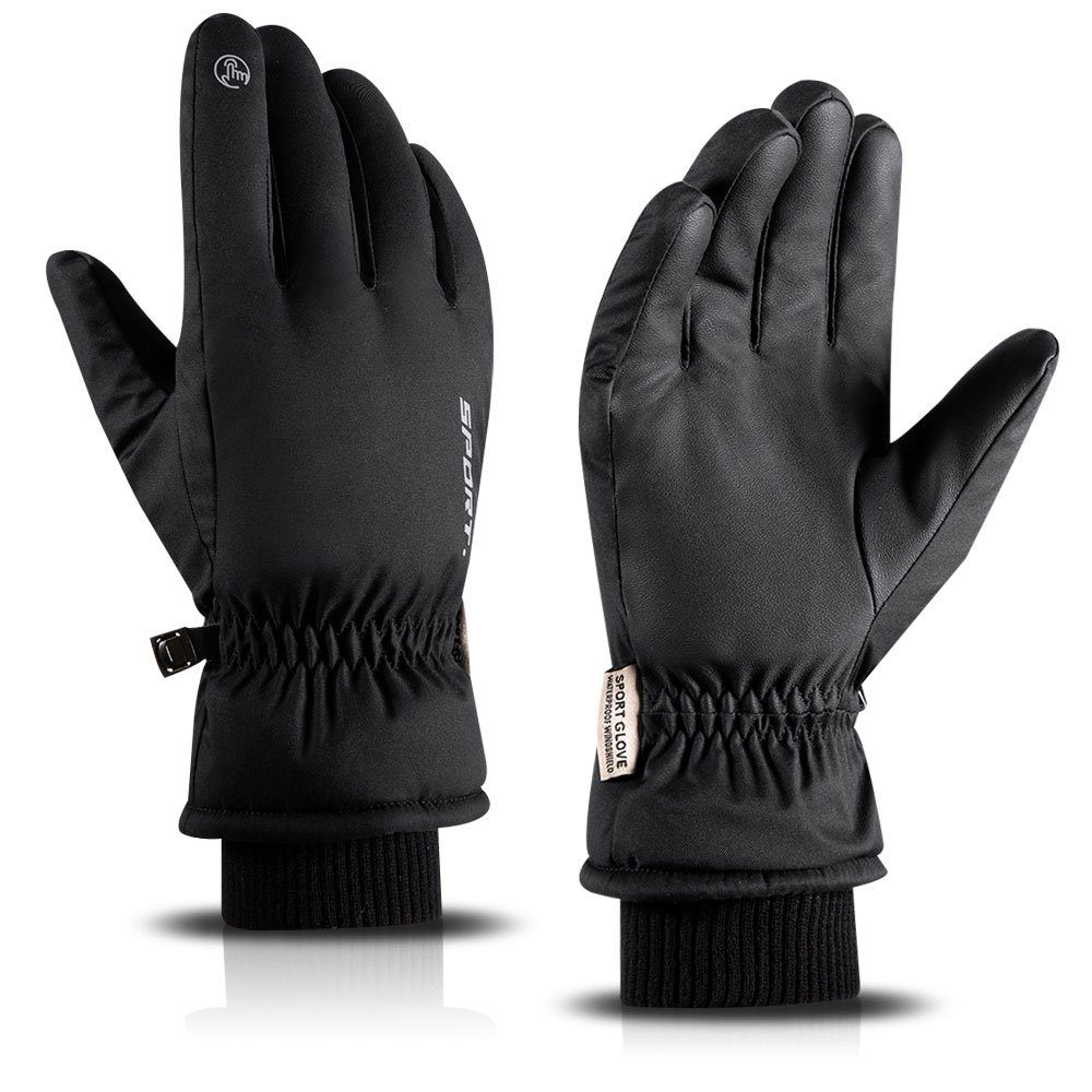 Sunicol Skihandschuhe Winter Fahrrad Handschuhe Themro Fleece Winterhandschuhe (Pack) Ski Wasserdicht